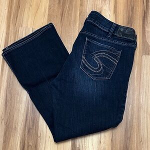 Silver Jeans Women's Dark Indigo Boot Cut Jeans